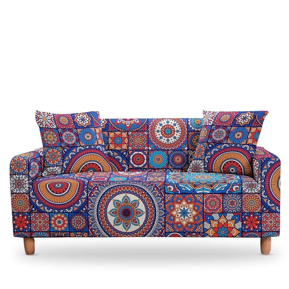 50% OFF 1/2/3/4 Seat Mandala Print Elastic Sofa Couch Cover
