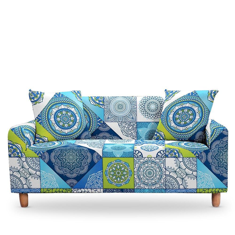 50% OFF 1/2/3/4 Seat Mandala Print Elastic Sofa Couch Cover