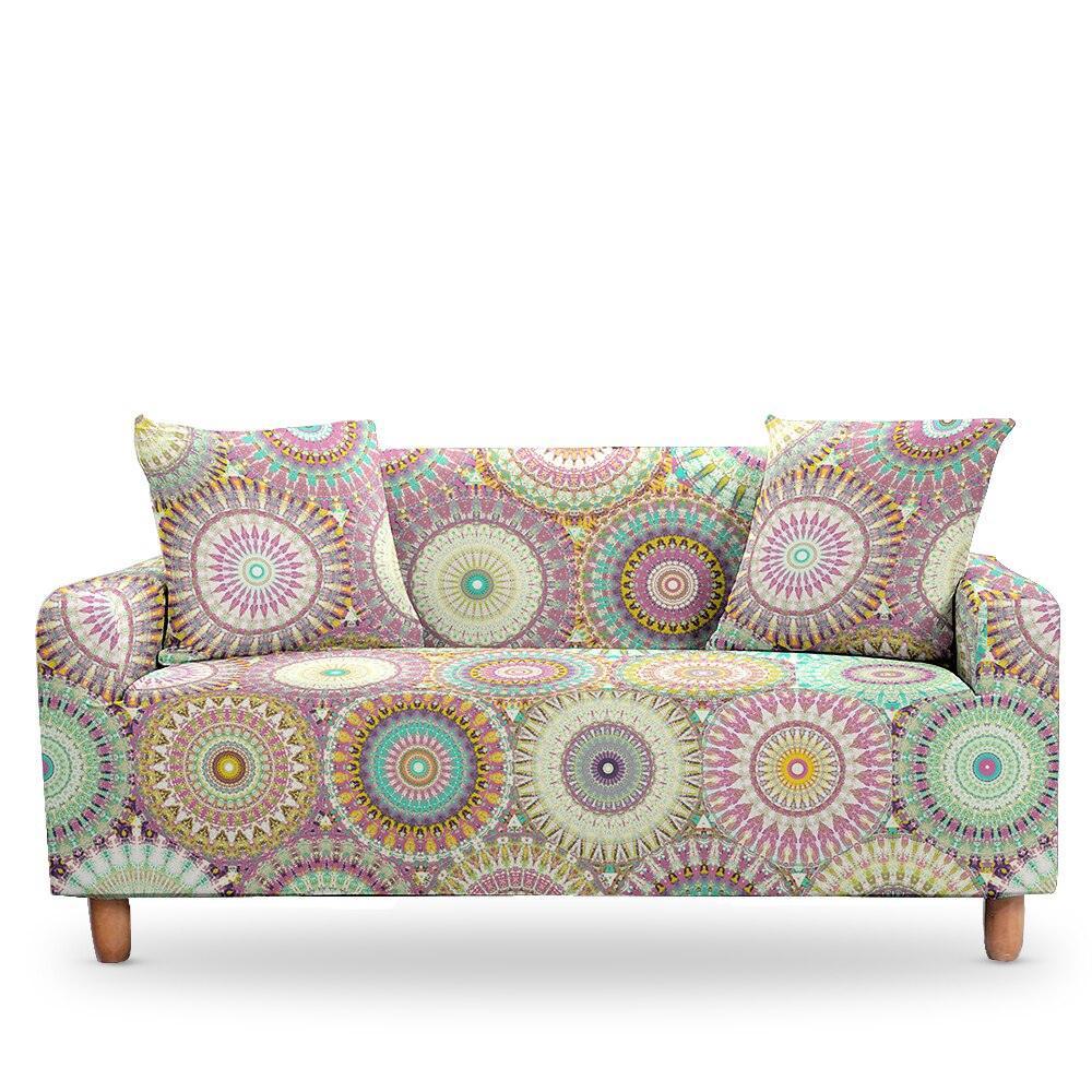 50% OFF 1/2/3/4 Seat Mandala Print Elastic Sofa Couch Cover -