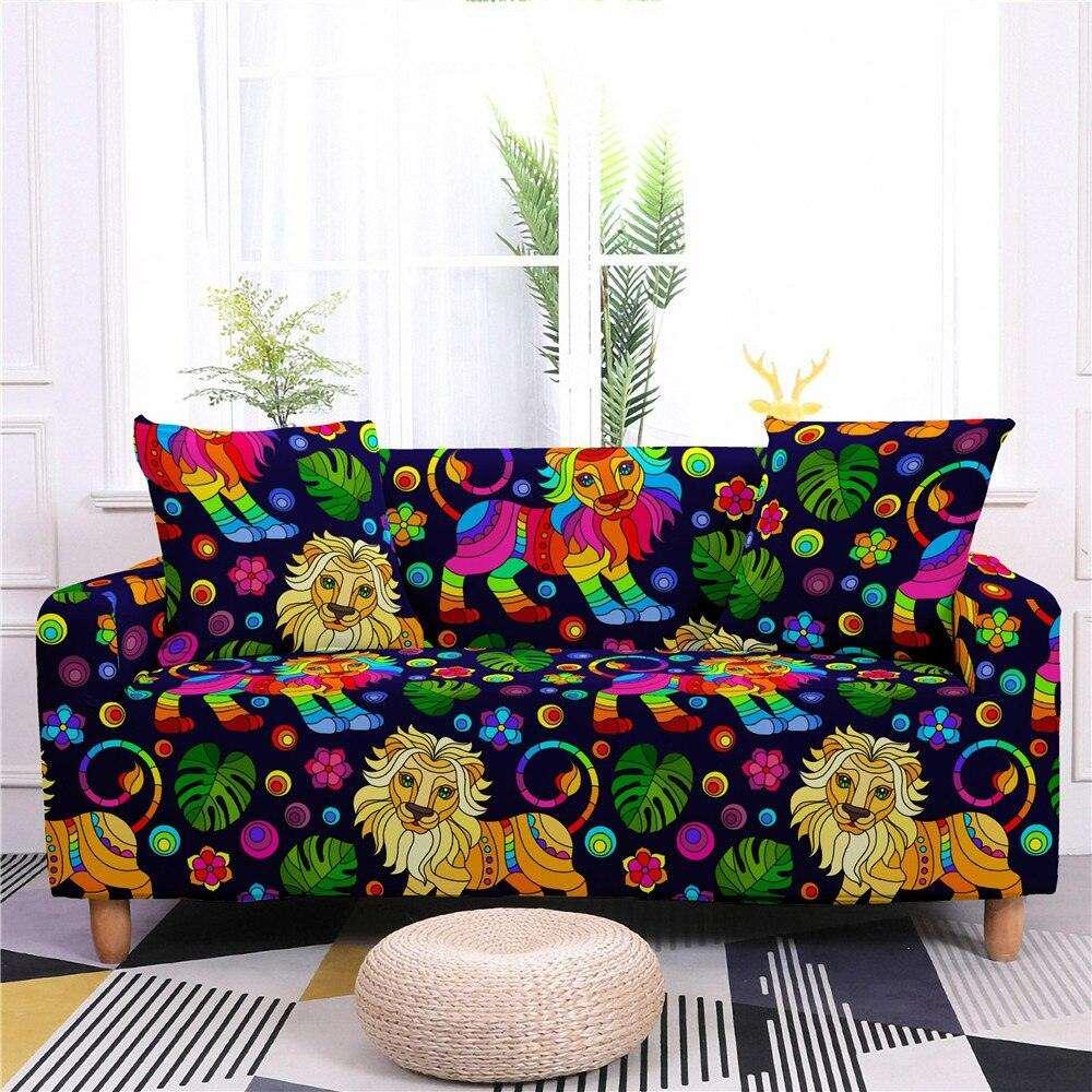 50% OFF Assorted Colourful Prints Sofa Couch Cover