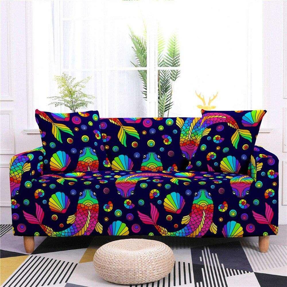 50% OFF Assorted Colourful Prints Sofa Couch Cover -