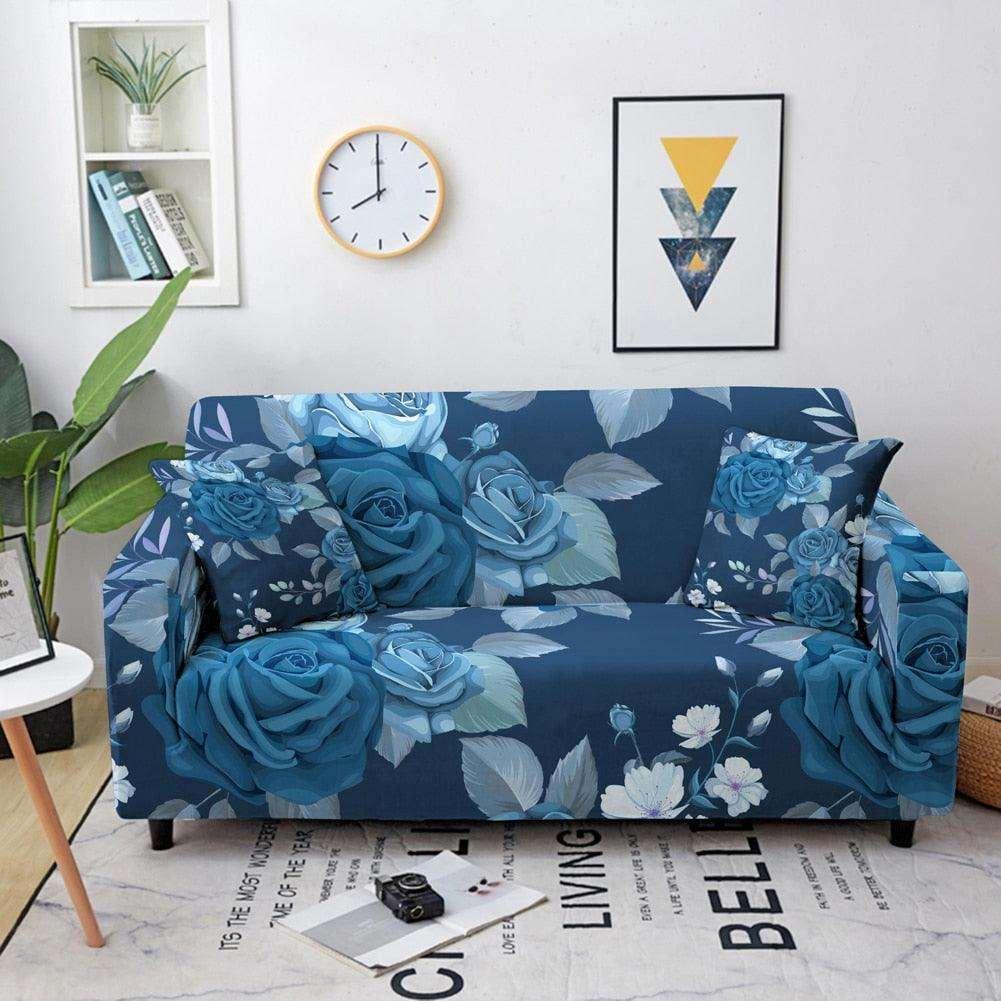 50% OFF Luxury Flower Print Elastic Sofa Couch Cover