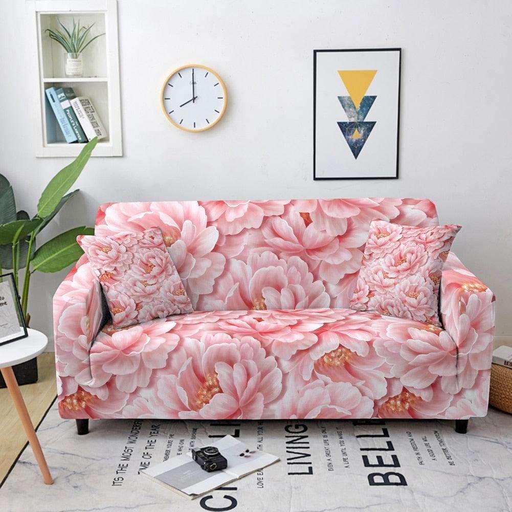 50% OFF Luxury Flower Print Elastic Sofa Couch Cover