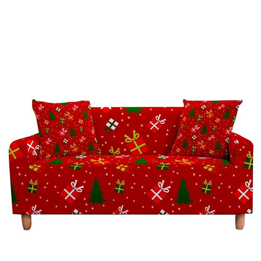50% OFF Luxury Thick Christmas Prints Elastic Couch Sofa Cover -