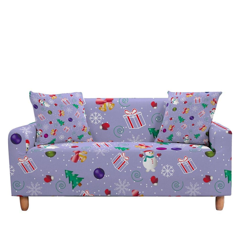 50% OFF Luxury Thick Christmas Prints Elastic Couch Sofa Cover -