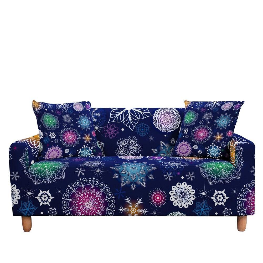 50% OFF Luxury Thick Christmas Prints Elastic Couch Sofa Cover -