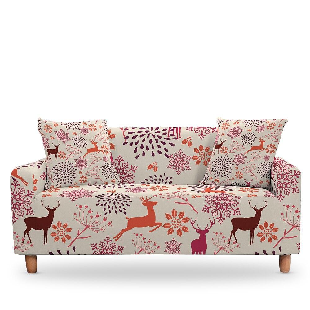 50% OFF Luxury Thick Christmas Prints Elastic Couch Sofa Cover -