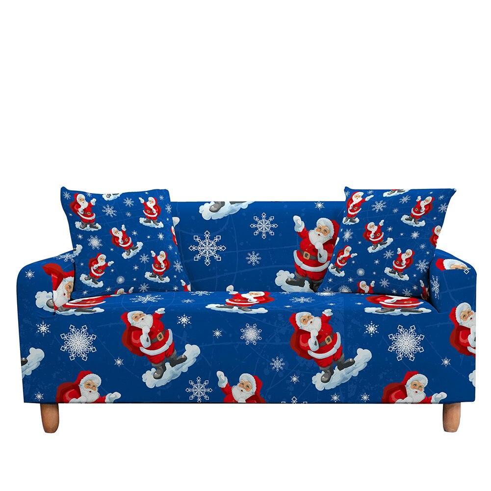 50% OFF Luxury Thick Christmas Prints Elastic Couch Sofa Cover -