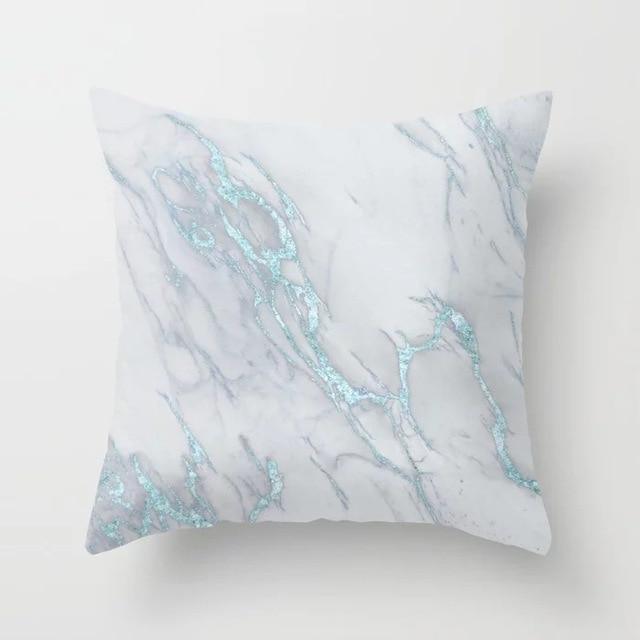 Blue/Green Geometric Cushion cover (45x45cm) -