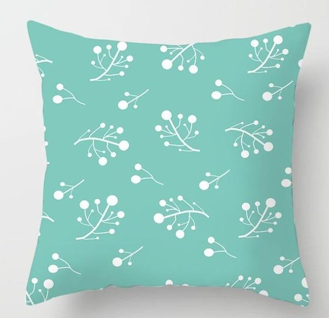 Blue/Green Geometric Cushion cover (45x45cm) -