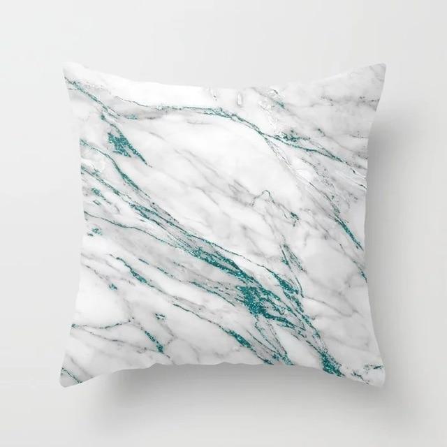 Blue/Green Geometric Cushion cover (45x45cm) -