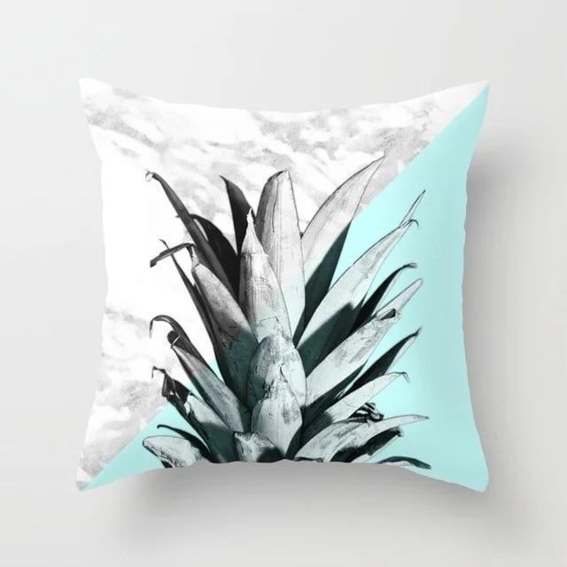 Blue/Green Geometric Cushion cover (45x45cm) -