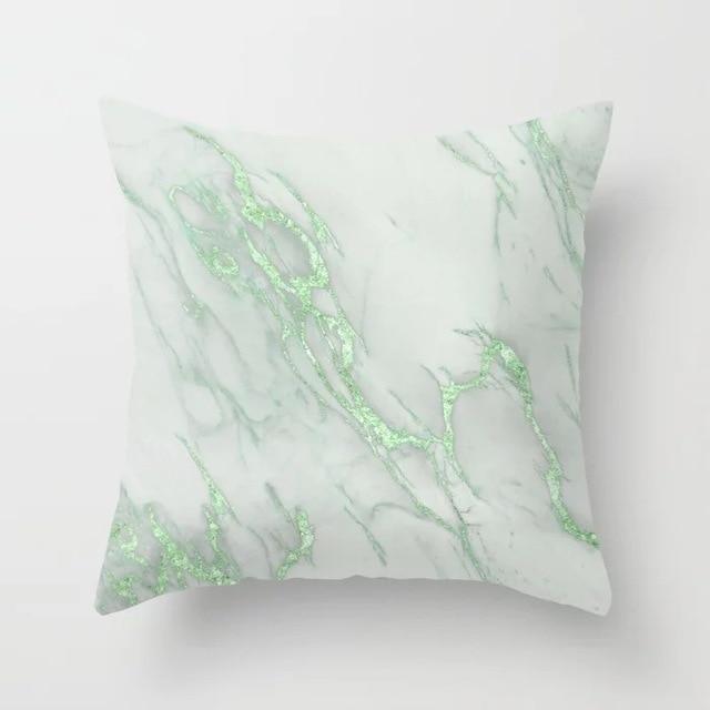 Blue/Green Geometric Cushion cover (45x45cm) -