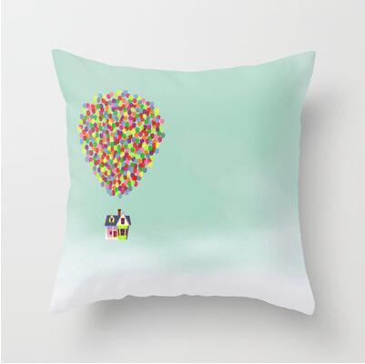 Blue/Green Geometric Cushion cover (45x45cm) -