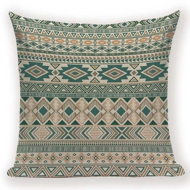Boho Retro Quilt Pattern Pillow Cases -