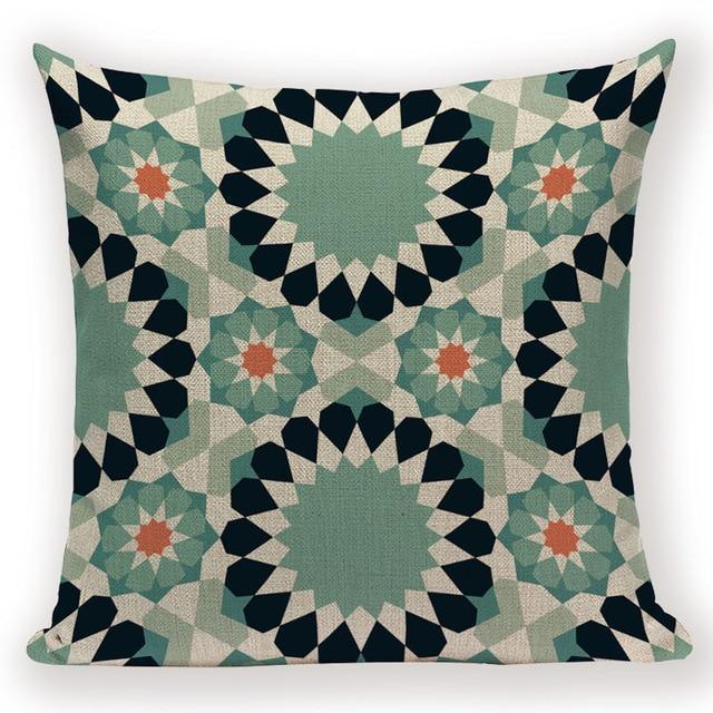 Boho Retro Quilt Pattern Pillow Cases -