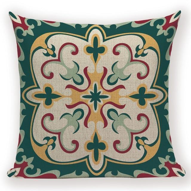Boho Retro Quilt Pattern Pillow Cases -