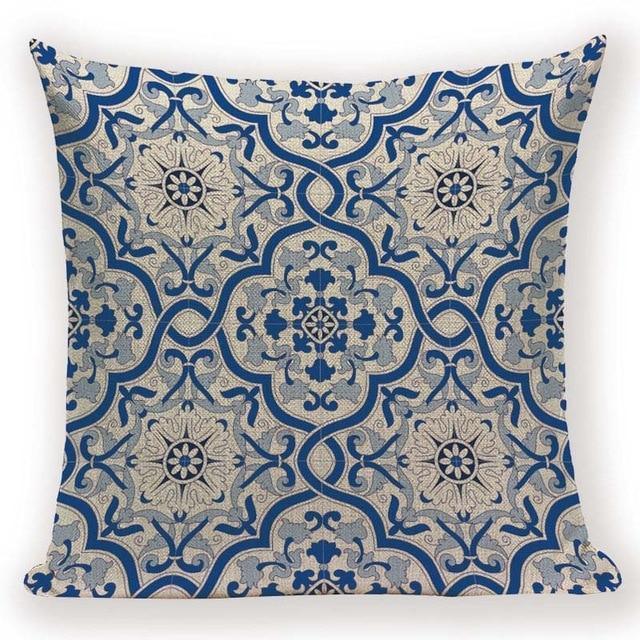 Boho Retro Quilt Pattern Pillow Cases -