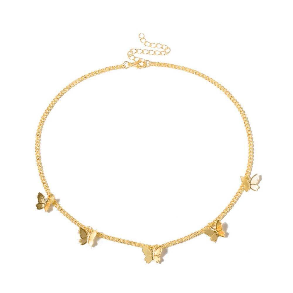 Butterfly Choker Necklace -