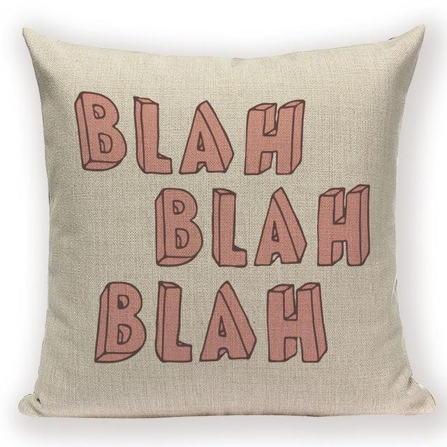 Funny Quote Cushion Covers -