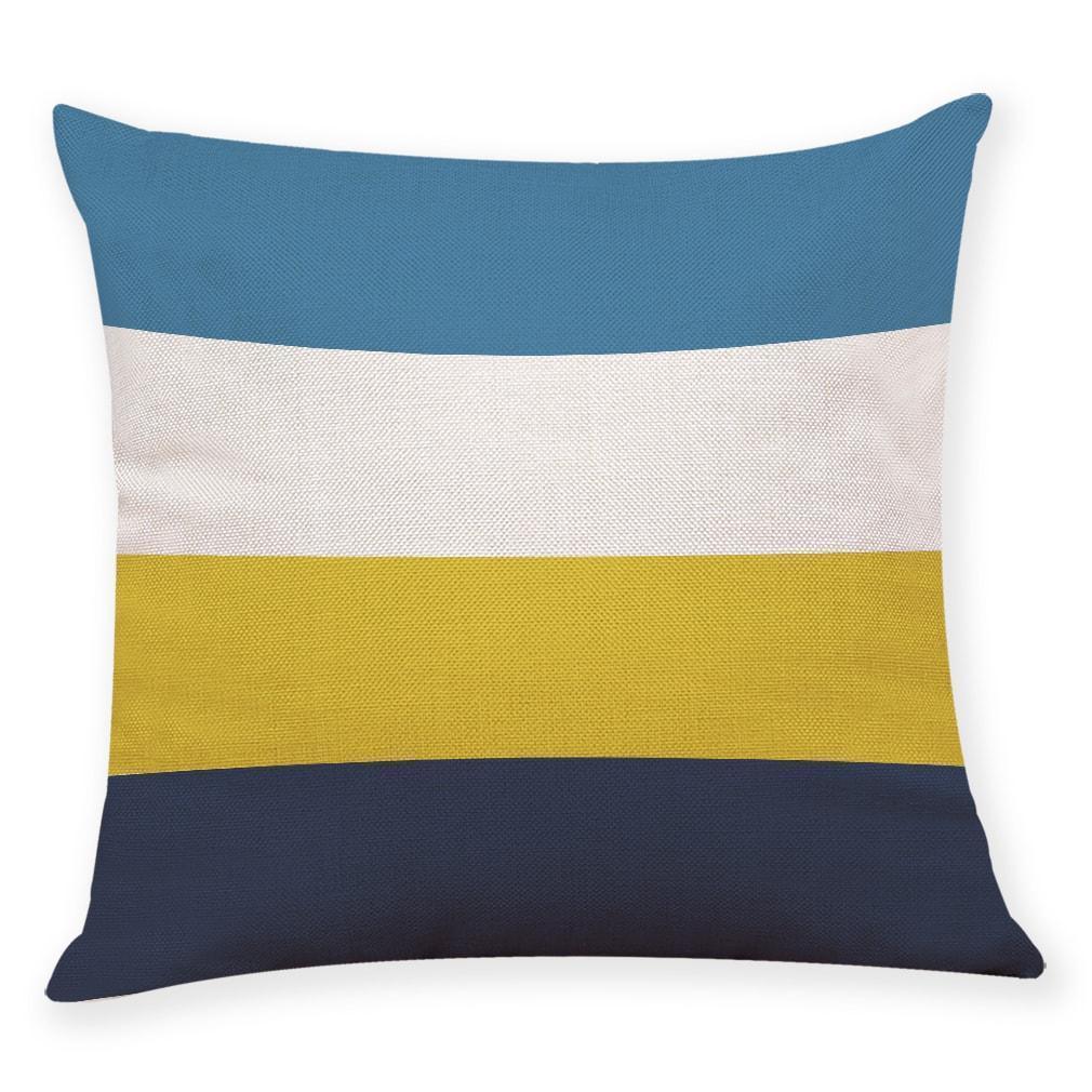 Geometric Elephant Pattern Cotton Pillowcase -