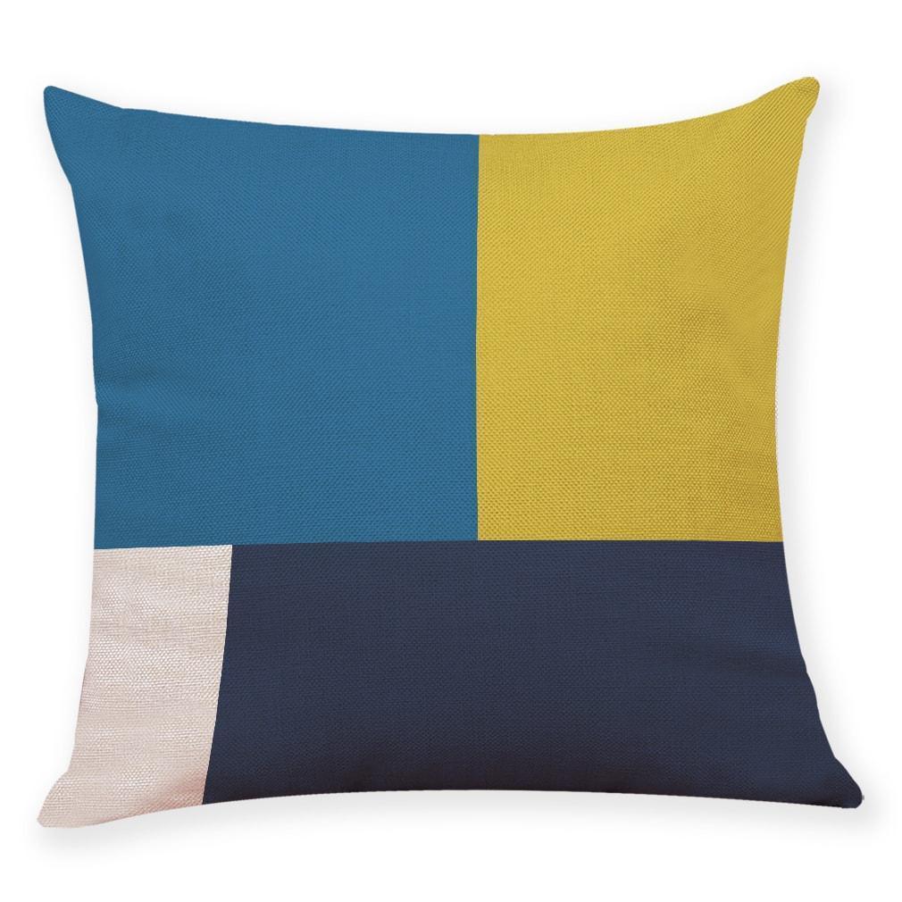Geometric Elephant Pattern Cotton Pillowcase -