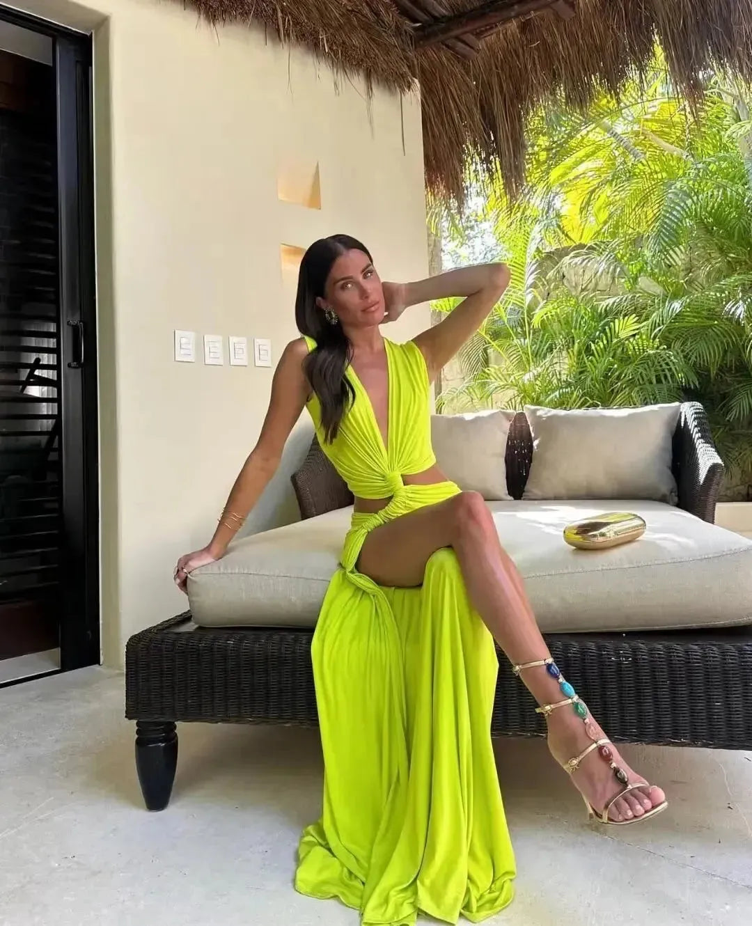 Summer Sizzle V-Neck Elegance