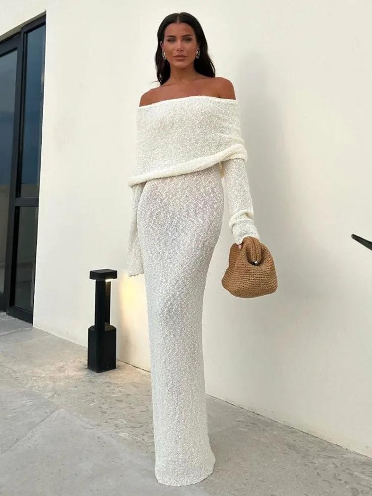 Seaside Serenity Knit Maxi