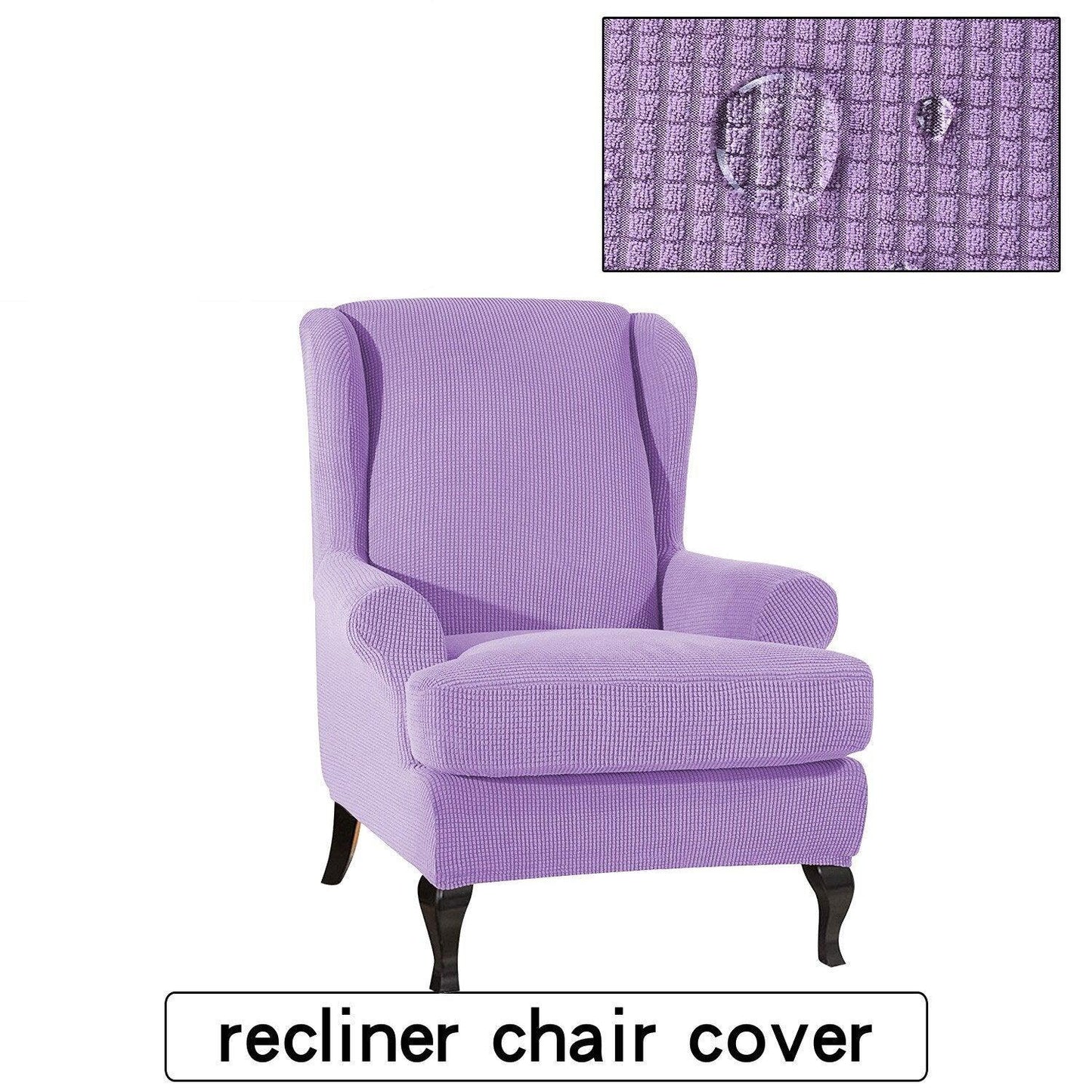 Waterproof Wing Back Chair Cover Arm King Back Chair Cover Elastic Armchair Wingback Sofa Chair Cover Stretch Protector -