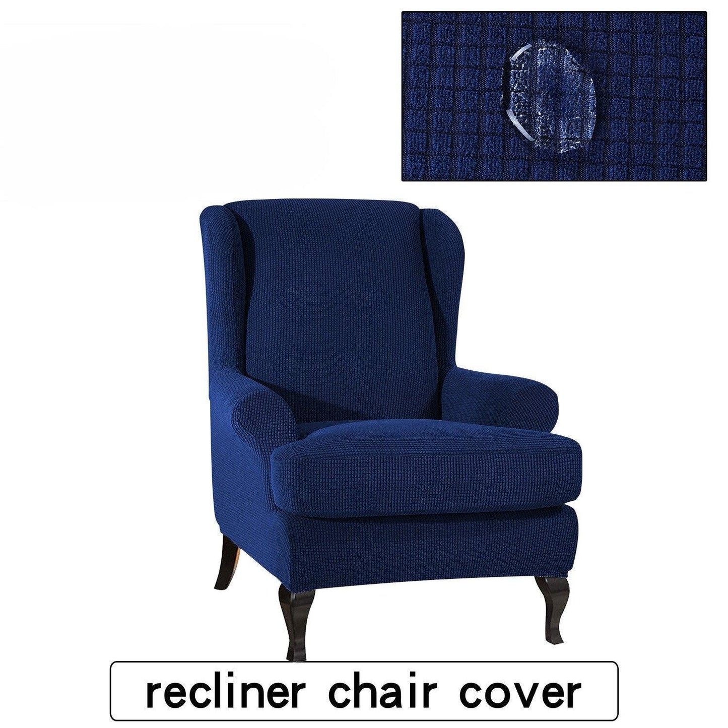 Waterproof Wing Back Chair Cover Arm King Back Chair Cover Elastic Armchair Wingback Sofa Chair Cover Stretch Protector -