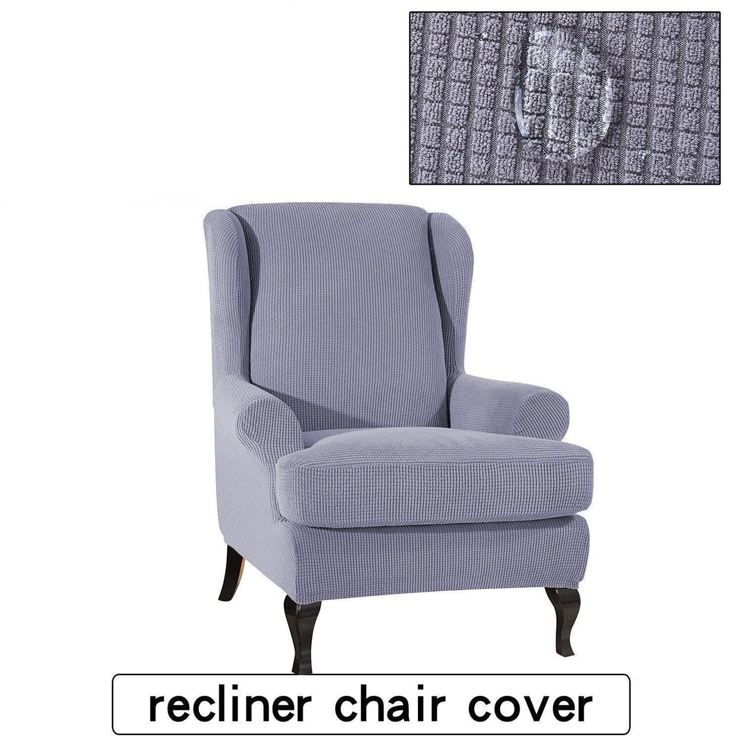 Waterproof Wing Back Chair Cover Arm King Back Chair Cover Elastic Armchair Wingback Sofa Chair Cover Stretch Protector -
