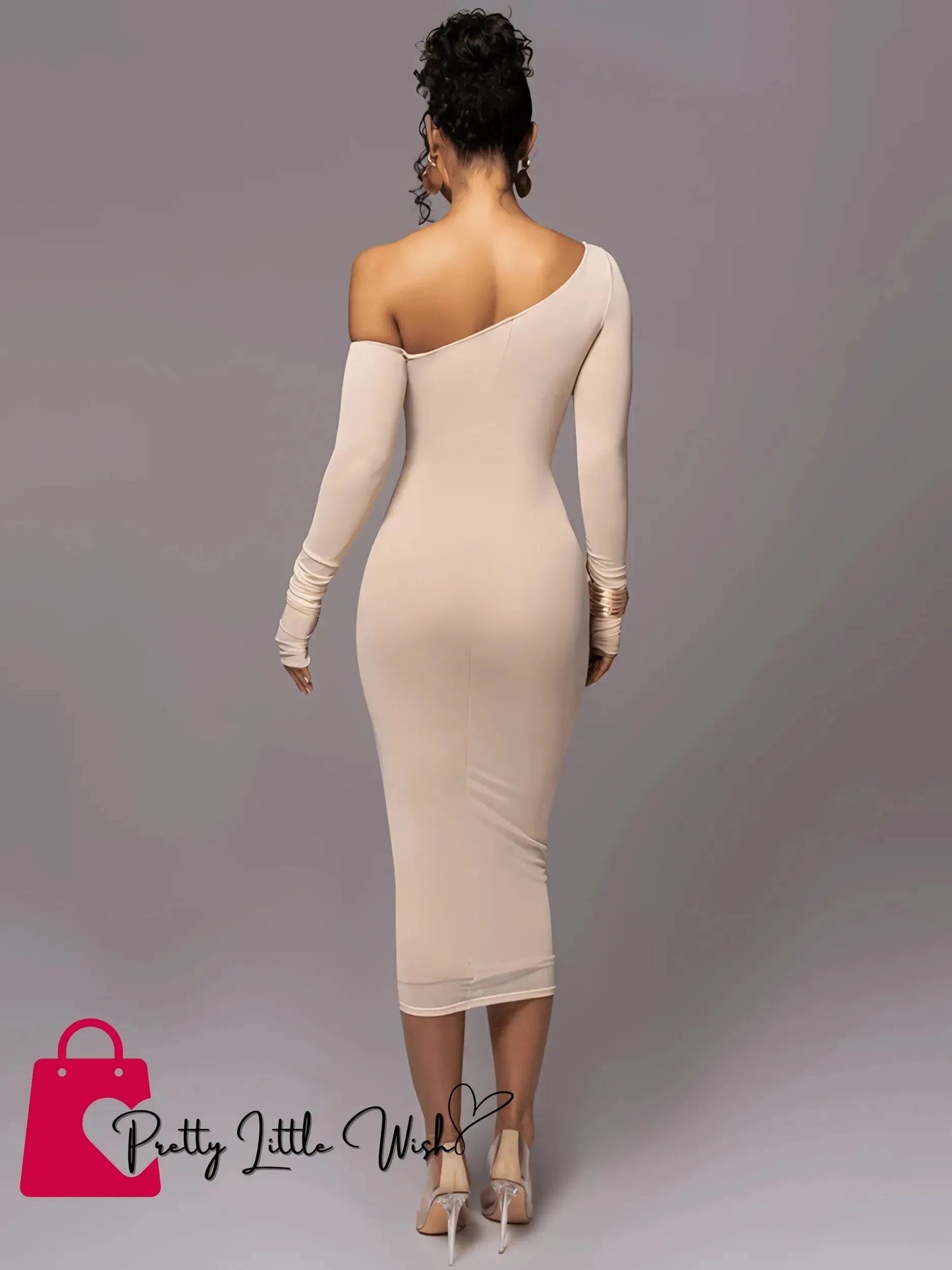 Elegant Off-Shoulder Mesh Dress