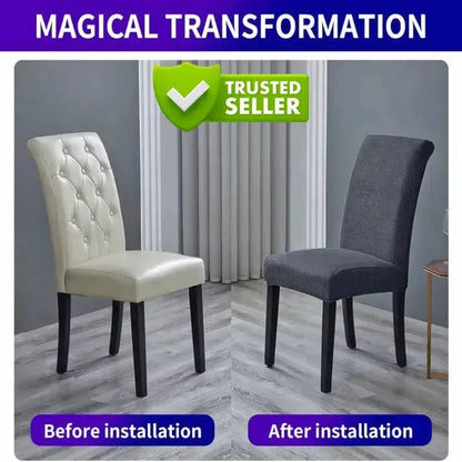 6pc SET EverClean™ Modern Waterproof Stretch Dining Chair Covers (Best Value)