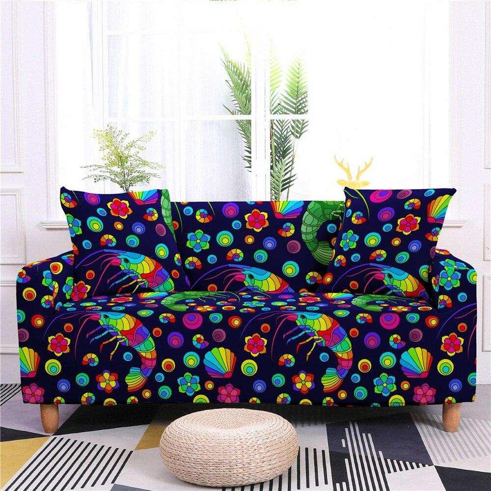 50% OFF Assorted Colourful Prints Sofa Couch Cover - 