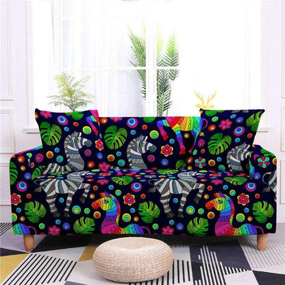 50% OFF Assorted Colourful Prints Sofa Couch Cover - 