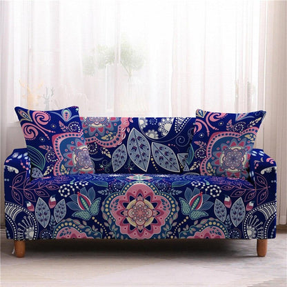 50% OFF   Assorted Flower and Mandala Prints Stretch Sofa Couch Cover