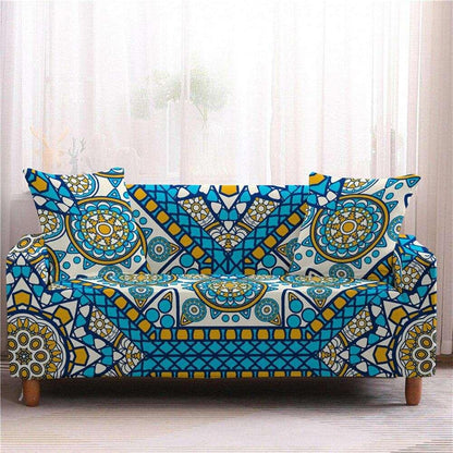 50% OFF Assorted Flower and Mandala Prints Stretch Sofa Couch Cover - 