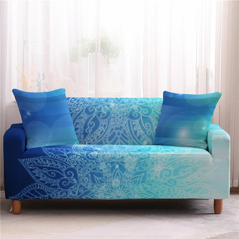 50% OFF   Assorted Flower and Mandala Prints Stretch Sofa Couch Cover