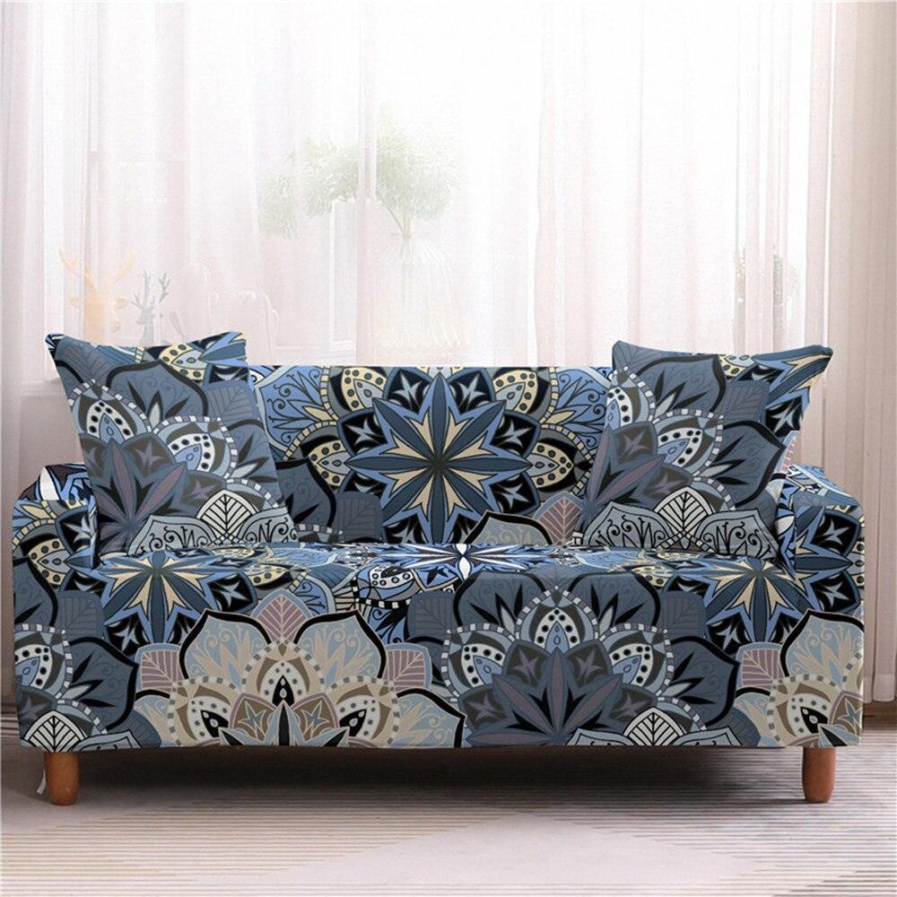 50% OFF Assorted Flower and Mandala Prints Stretch Sofa Couch Cover - 