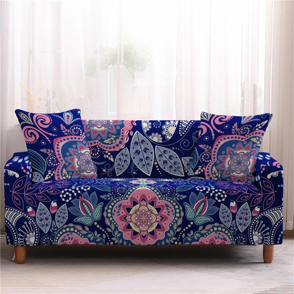 50% OFF Assorted Flower and Mandala Prints Stretch Sofa Couch Cover - 