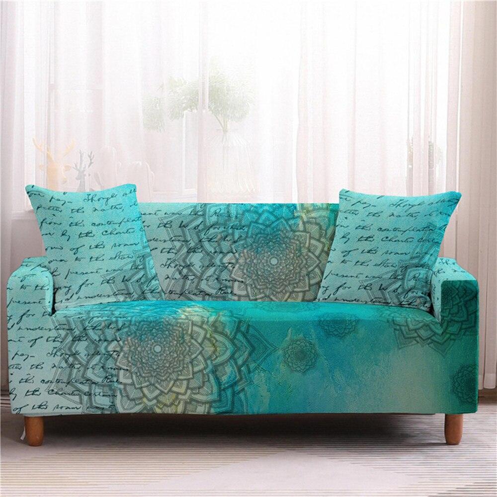 50% OFF Assorted Flower and Mandala Prints Stretch Sofa Couch Cover - 