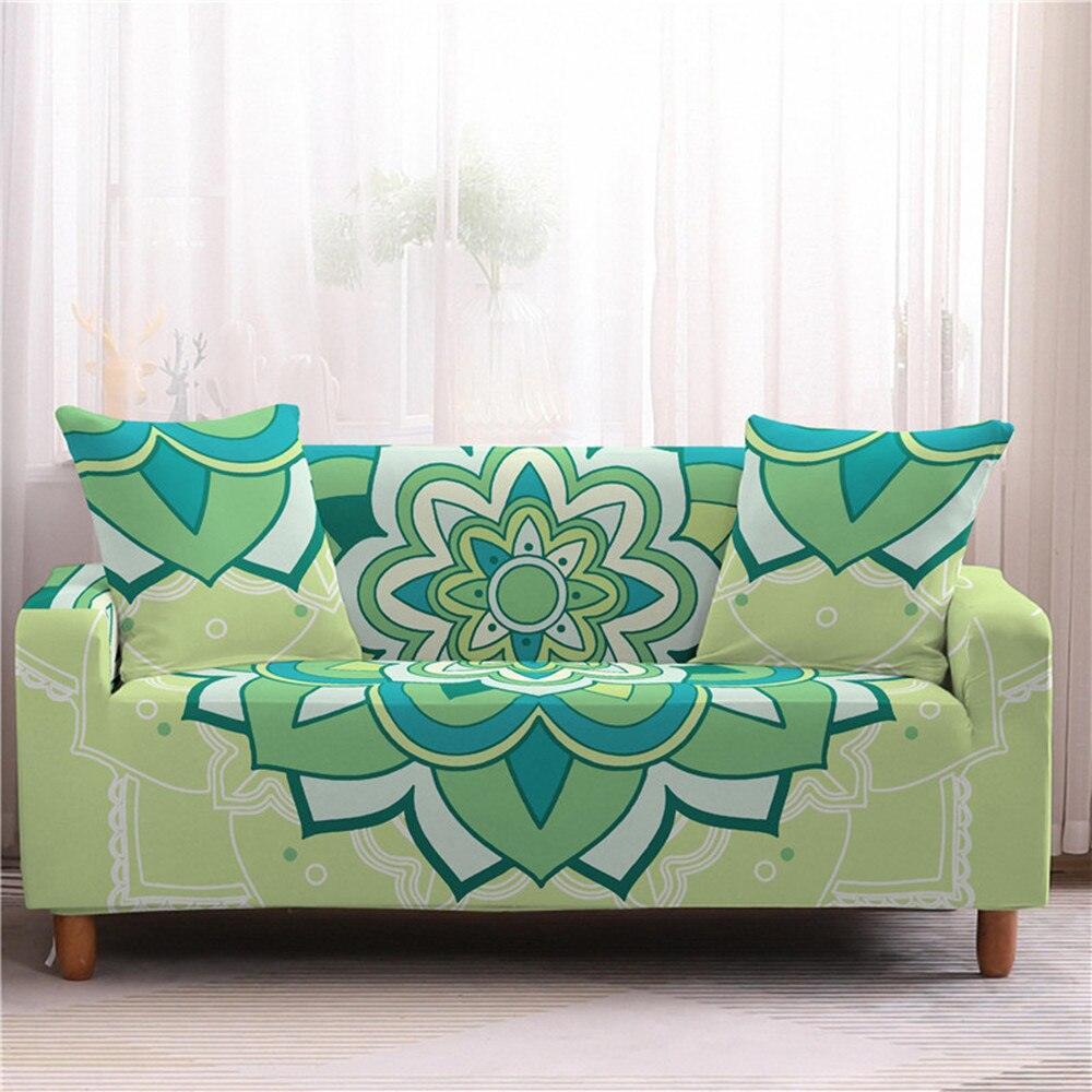 50% OFF Assorted Flower and Mandala Prints Stretch Sofa Couch Cover - 