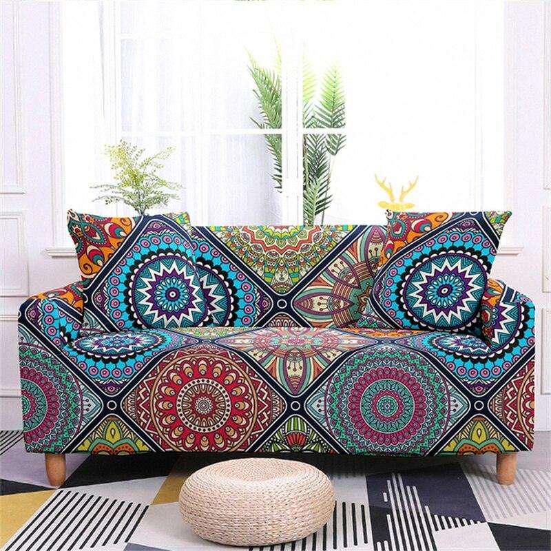 50% OFF Assorted Mandala Prints Non-Slip Sofa Couch Cover - 