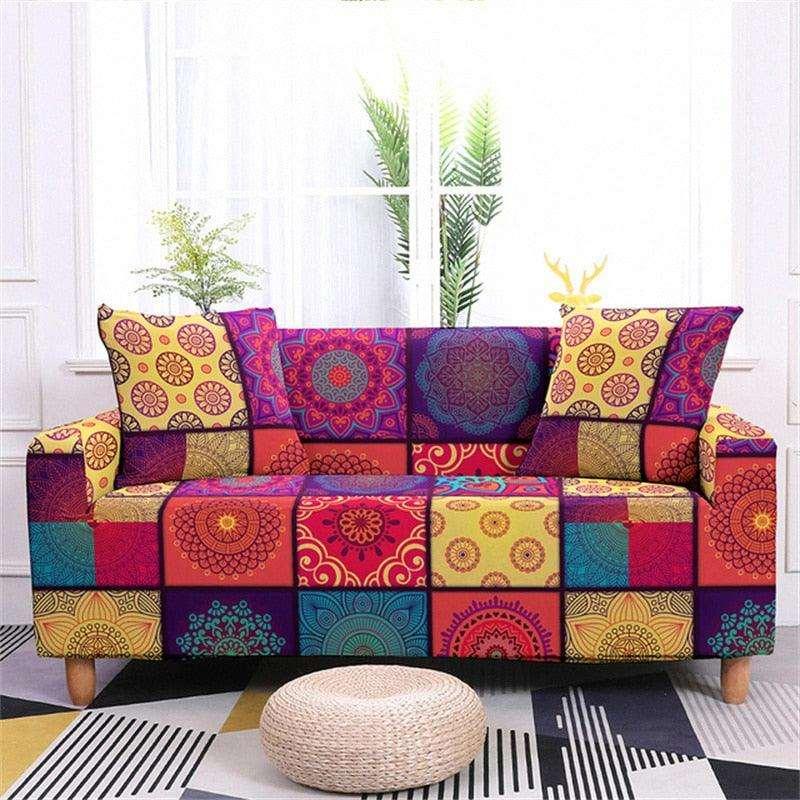 50% OFF Assorted Mandala Prints Non-Slip Sofa Couch Cover - 