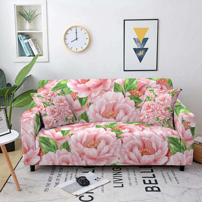 50% OFF  Luxury Flower Print Elastic Sofa Couch Cover