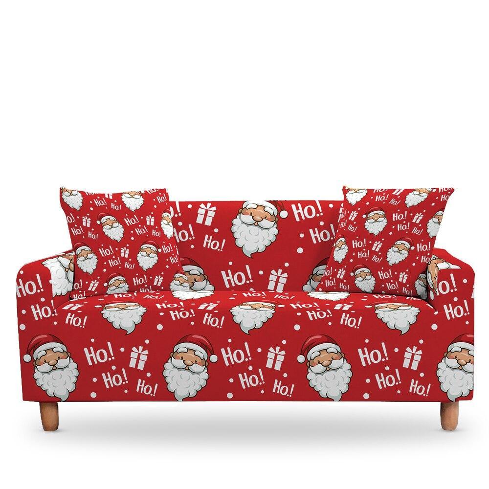 50% OFF Luxury Thick Christmas Prints Elastic Couch Sofa Cover