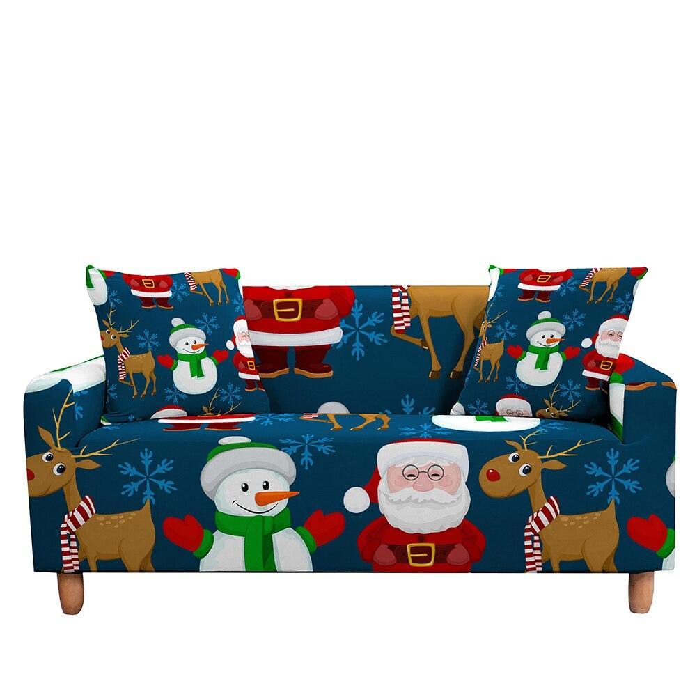 50% OFF Luxury Thick Christmas Prints Elastic Couch Sofa Cover