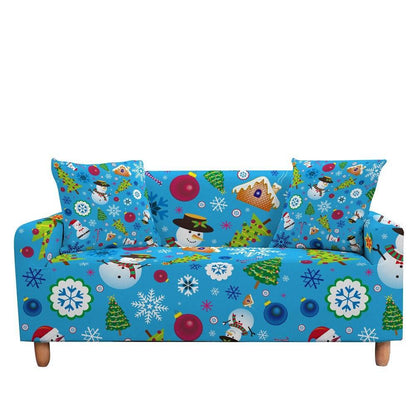 50% OFF Luxury Thick Christmas Prints Elastic Couch Sofa Cover