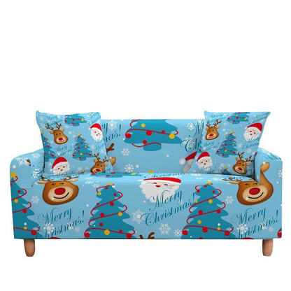 50% OFF Luxury Thick Christmas Prints Elastic Couch Sofa Cover