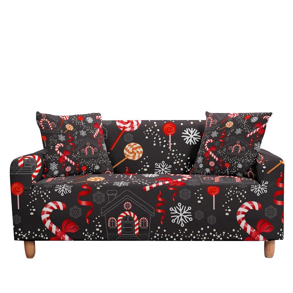 50% OFF Luxury Thick Christmas Prints Elastic Couch Sofa Cover